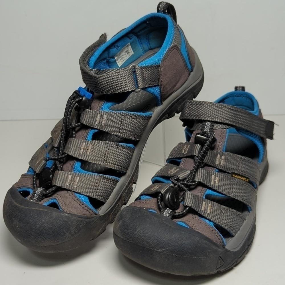Keen Newport H2 gray and blue athletic sandals big boys size 4  EU 36 - Picture 2 of 15